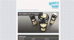 Desktop Screenshot of goldnbold.de