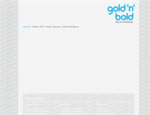 Tablet Screenshot of goldnbold.de